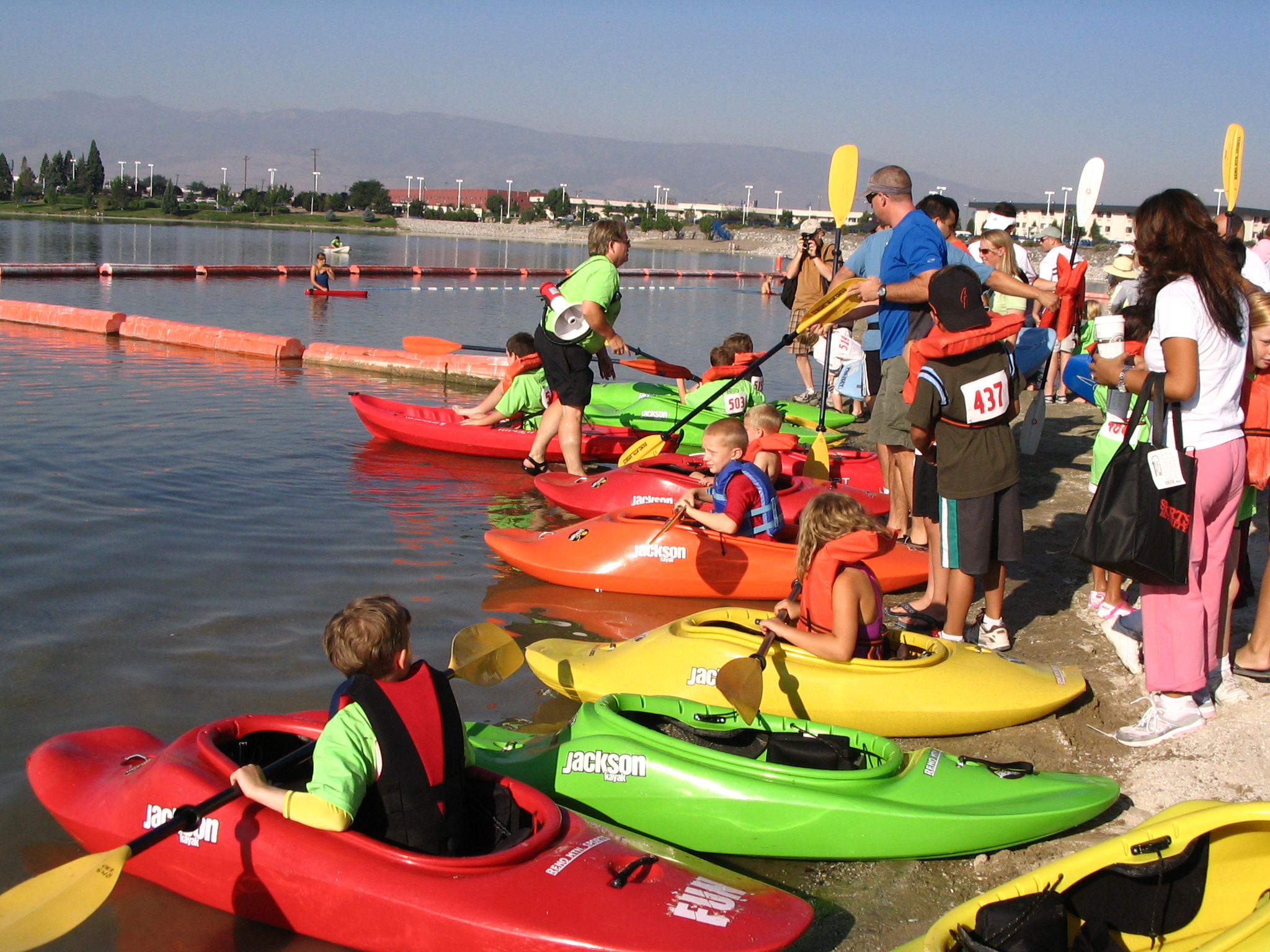 Kayak Kids at the Sparks Marina